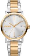 DKNY Dameur DK1L036M0085 Soho Midi Sølvfarvet/Guldtonet stål Ø34 mm