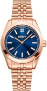 DKNY Dameur DK1L029M0065 Nolita Midi Blå/Rosaguldtonet stål Ø32 mm