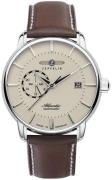 Zeppelin Herreur 84705 Atlantic Beige/Læder Ø41 mm