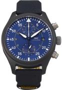 IWC Herreur IW389008 Pilots Blå/Læder Ø44.5 mm