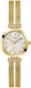 Guess Dameur GW0471L2 Array Hvid/Gul guldtonet stål Ø28 mm
