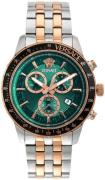 Versace Herreur VEZCA0424 Sport Grøn/Rosaguldtonet stål Ø44 mm
