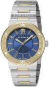 Versace Dameur VEVH01120 Greca Blå/Gul guldtonet stål Ø38 mm