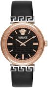 Versace Dameur VETCA0224 Mythos Sort/Læder Ø36 mm