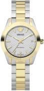 Versace Dameur VESCA0424 Greca Hvid/Gul guldtonet stål Ø35 mm