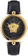 Versace Dameur VECO01420 Palazzo Empire Sort/Læder Ø39 mm