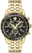 Versace Herreur VEZCA0724 Sport Sort/Gul guldtonet stål Ø44 mm