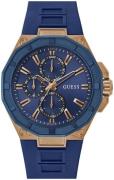 Guess Herreur GW0803G2 Tri Luxe Blå/Gummi Ø46 mm
