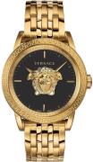 Versace Herreur VERD00819 Palazzo 43mm Sort/Gul guldtonet stål Ø43