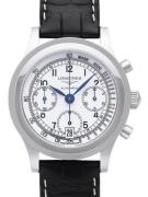 Longines Herreur L2.768.4.13.2 Heritage 1942 Hvid/Læder Ø40 mm