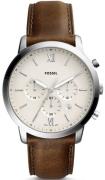 Fossil Herreur FS5380 Neutra Chrono Antikhvid/Læder Ø44 mm