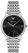 Emporio Armani Herreur AR60081 Minimalist Sort/Stål Ø39 mm
