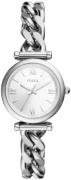 Fossil Dameur ES5331 Carlie Sølvfarvet/Stål Ø28 mm