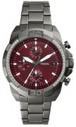 Fossil Herreur FS6017 Bronson Rød/Stål Ø44 mm