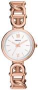 Fossil Dameur ES5273 Carlie Hvid/Rosaguldtonet stål Ø30 mm