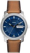Fossil Herreur FS5920 Machine Blå/Læder Ø42 mm