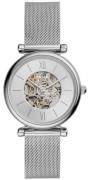 Fossil Dameur ME3176 Carlie Sølvfarvet/Stål Ø35 mm