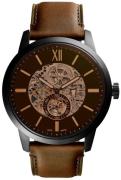 Fossil Herreur ME3155 Townsman Sort/Læder Ø48 mm