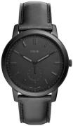 Fossil Herreur FS5447 Sort/Læder Ø44 mm