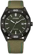 Citizen Herreur BM7635-01X Active Sport Grøn/Læder Ø41 mm