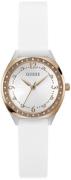 Guess Dameur GW0820L3 Charlotte Sølvfarvet/Gummi Ø30 mm