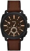 Fossil Herreur FS6101 Machine Brun/Læder Ø44 mm