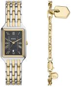 Fossil Dameur ES5376SET Raquel Sort/Gul guldtonet stål