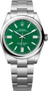 Rolex Herreur 134300-0004 Oyster Perpetual 41 Grøn/Stål Ø41 mm
