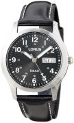 Lorus Herreur RXN79DX9 Classic Sort/Læder Ø38 mm
