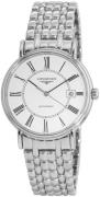 Longines Herreur L4.921.4.11.6 Presences Hvid/Stål Ø38.5 mm