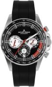 Jacques Lemans Herreur 1-2127A Liverpool Sort/Gummi Ø40 mm