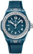 Hublot Dameur 485.ES.5171.RX.1204 Big Bang 33mm One Click Blå/Gummi