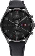 Tommy Hilfiger Herreur 1791711 Sort/Læder Ø44 mm