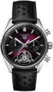 TAG Heuer Herreur CBS5017.FC6605 Carrera Rød/Læder Ø42 mm