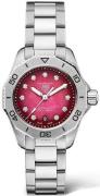 TAG Heuer Dameur WBP2414.BA0622 Aquaracer Professional 200 Rød/Stål