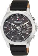 Tommy Hilfiger Herreur 1710521 Lance Grå/Læder Ø46 mm