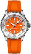Breitling Dameur A17377211O1S1 Superocean Automatic 36 Orange/Gummi