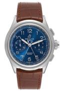 Breitling Herreur AB1510171C1P1 Premier B15 Duograph 42 Blå/Læder