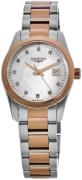Longines Dameur L2.286.3.87.7 Conquest Classic Hvid/Rosaguldtonet