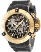 Invicta Herreur 37327 Subaqua Sort/Gul guldtonet stål Ø50 mm