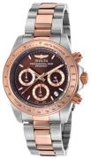 Invicta Herreur 17029 Speedway Brun/Rosaguldtonet stål Ø39.5 mm