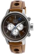 Invicta Herreur 23598 S1 Rally Sort/Læder Ø48 mm
