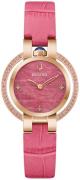 Bulova Dameur 97R103 Rubaiyat Rosa/Læder Ø30 mm