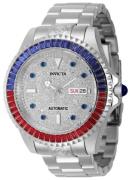 Invicta Herreur 46635 Grand Diver Sølvfarvet/Stål Ø47 mm