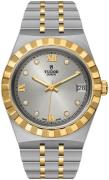 Tudor Dameur M28403-0002 Royal Sølvfarvet/18 karat guld Ø34 mm