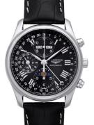 Longines Herreur L2.673.4.51.7 Master Sort/Læder Ø40 mm