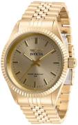 Invicta Herreur 29388 Specialty Champagne/Gul guldtonet stål Ø43 mm