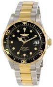 Invicta Herreur 17049 Pro Diver Sort/Gul guldtonet stål Ø38 mm