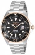 Invicta Herreur 12567 Pro Diver Sort/Stål Ø47 mm