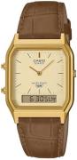 Casio AQ-230EGL-9AEF Vintage Guld/Læder